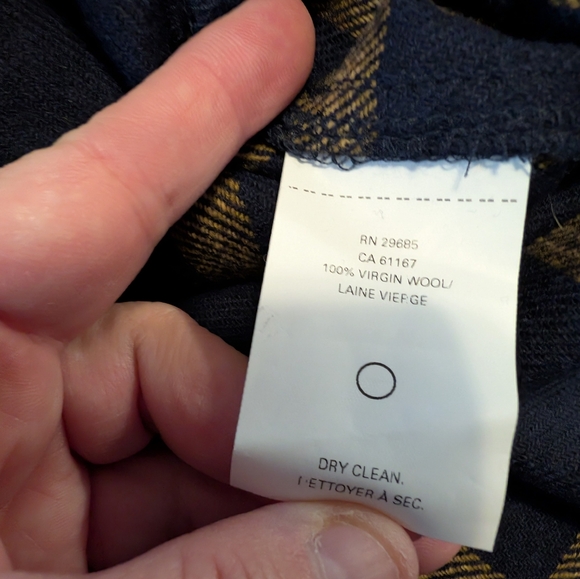 Pendleton 100% Wool Navy and Tan Plaid Flannel Shirt, Women's Small, NWOT - Picture 3 of 6